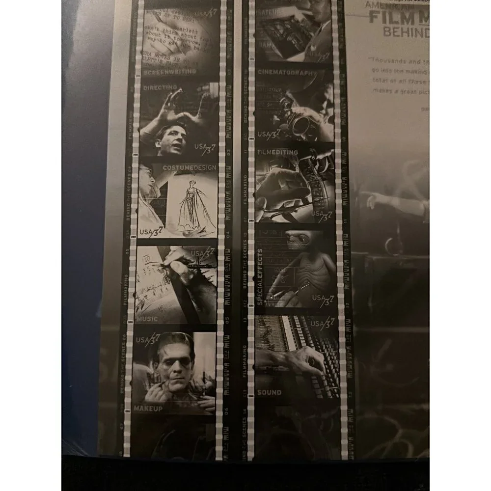 NEW USPS Sheet of 10 American Film Making Stamps